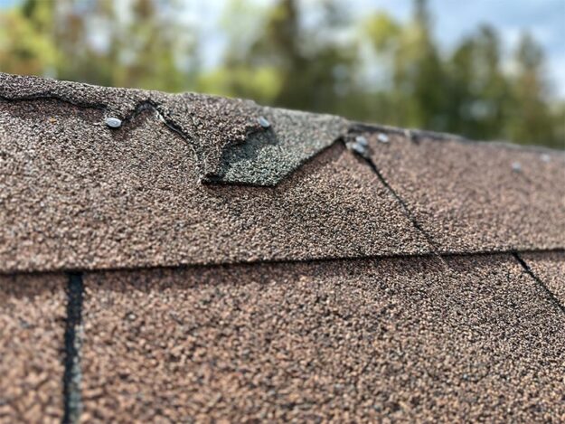 Damaged roof shingles that are easy to overlook